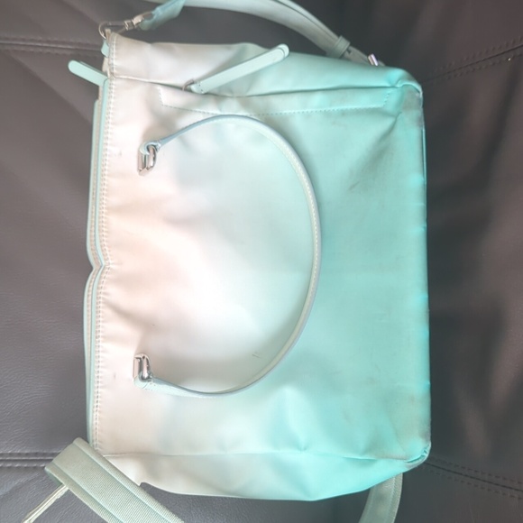 DONATING SOON: Kate Spade teal/aqua ombre nylon purse - Picture 3 of 6